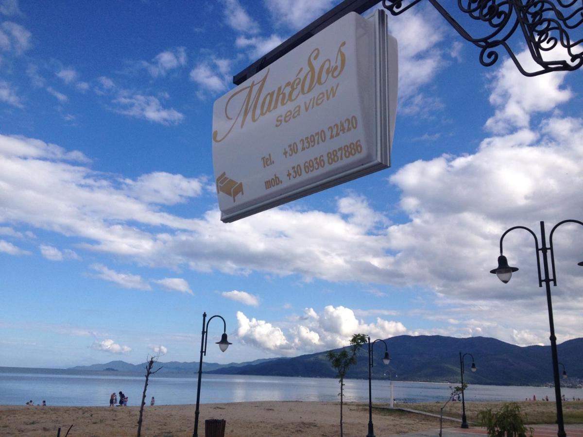 Makedos Sea View Apartment Nea Vrasna Ngoại thất bức ảnh